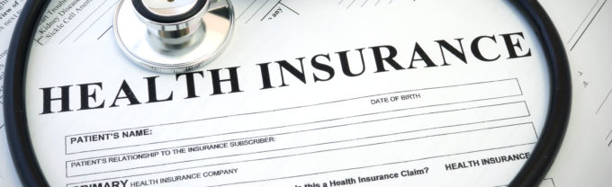 health insurance form with stethascope